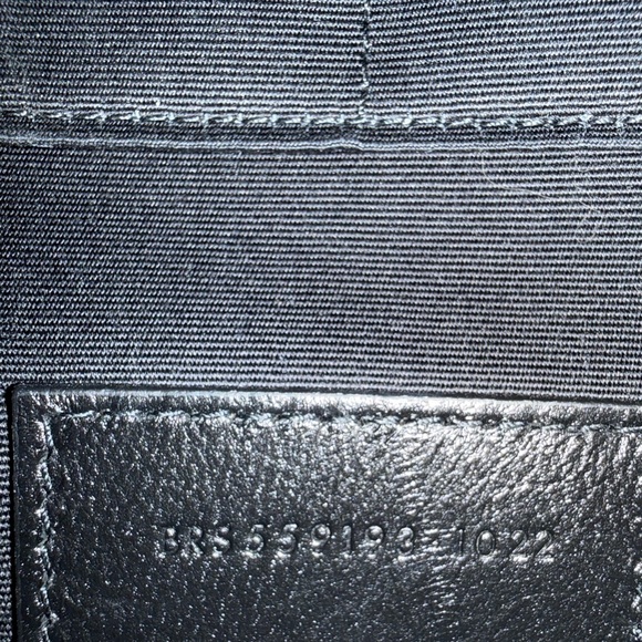 Authentic Saint Laurent Black Quilted Leather Clutch with Gold YSL Logo - Picture 10 of 16